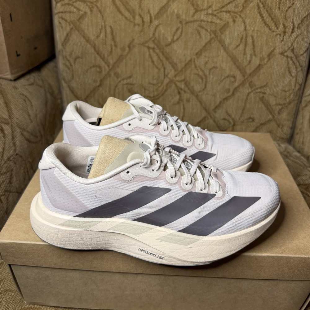 Adidas Adizero Evo SL KJ2001 Athletic Sneaker Womens Size 7 Gray Running Sports - Picture 4 of 9